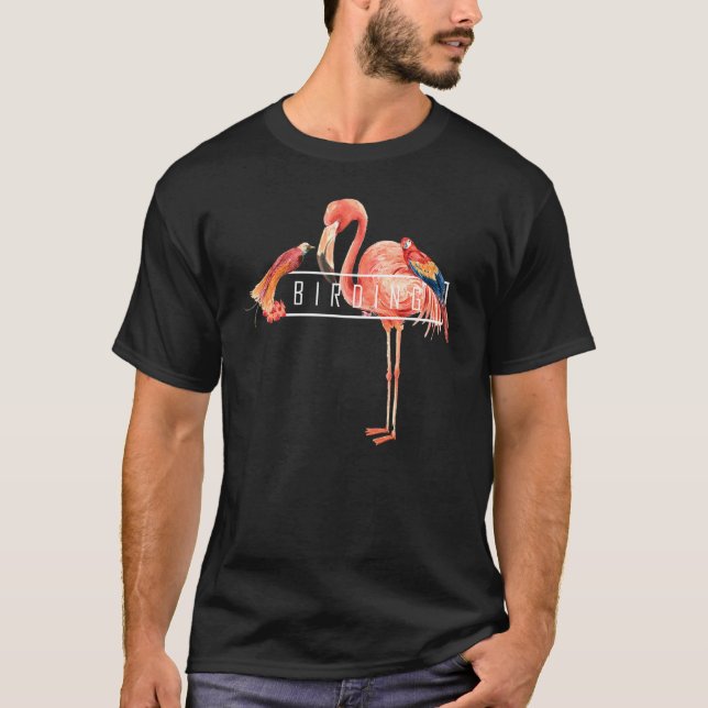 Camiseta Birdwatcher Observando Birdwatcher (Frente)
