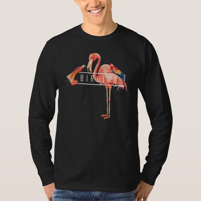 Camiseta Birdwatcher Observando Birdwatcher (Frente)