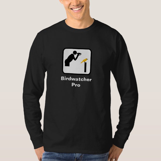 Camiseta Birdwatcher Pro (escuro) (Frente)