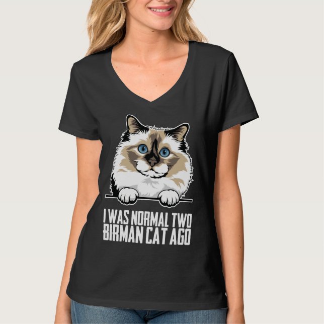Camiseta Birman  Birman cat  Birman mom  2 (Frente)