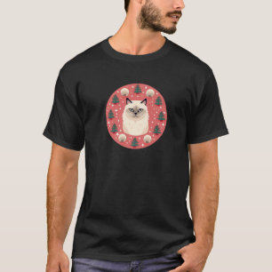 Camiseta Birman Cat Enfeites de natal Love Cats Premium