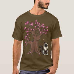 Camiseta Birman Cat Mãe Flor