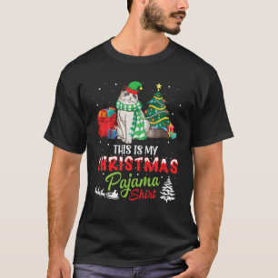 Camiseta Birman Cat Noel Costume Apresenta Este É O Meu Cr