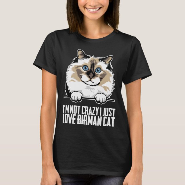 Camiseta Birman kitten  Birman mom  Birman dad  1 (Frente)