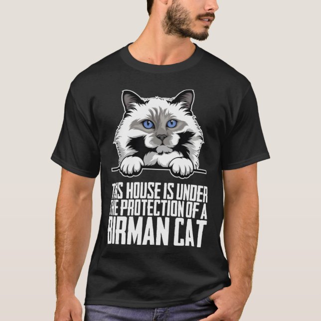 Camiseta Birman mother  Birman dad  Birman kitten (Frente)