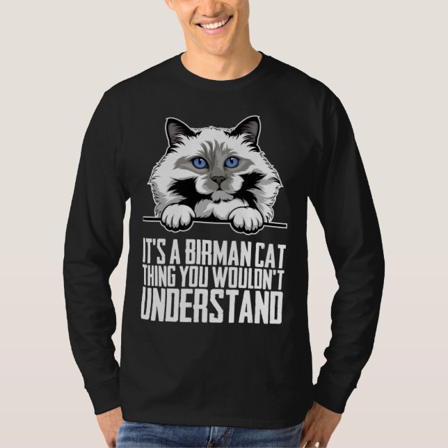 Camiseta Birmans  Birman cat  Birman mom (Frente)
