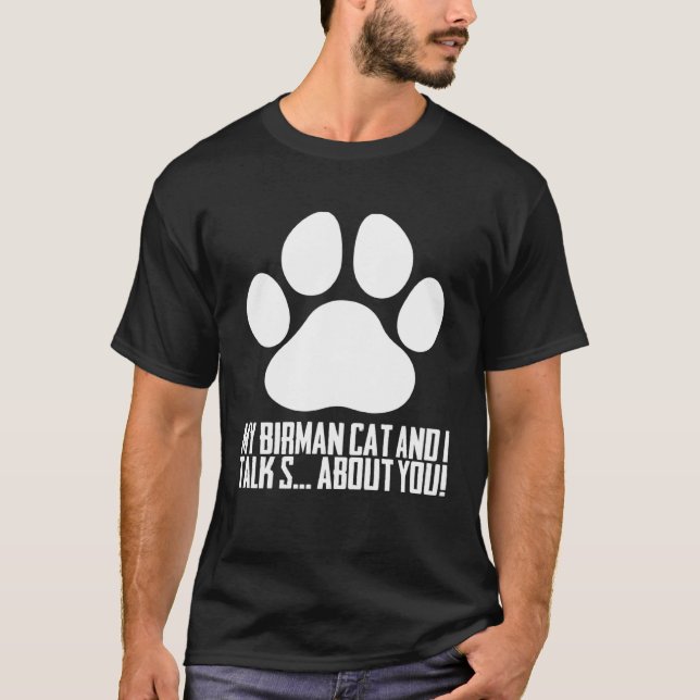 Camiseta Birmans  Birman cat  Birman mom (Frente)