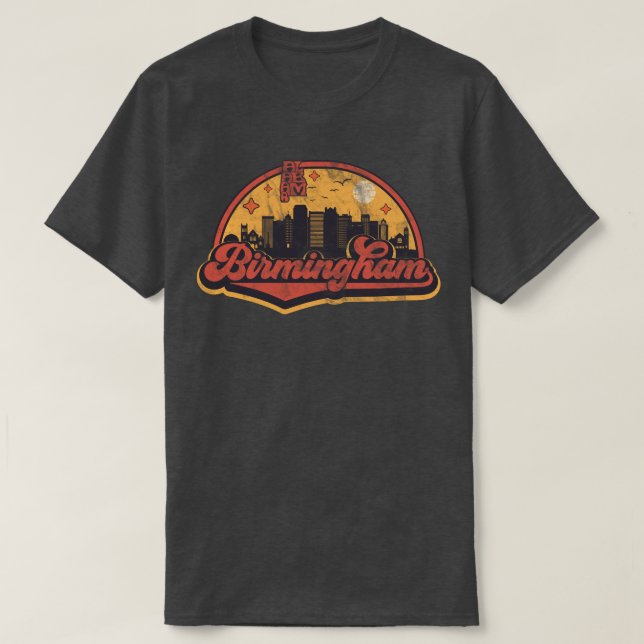 Camiseta Birmingham, Alabama (Frente do Design)