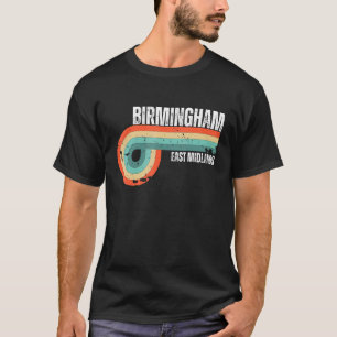 Camiseta Birmingham East Midlands Retro City Vintage Souven