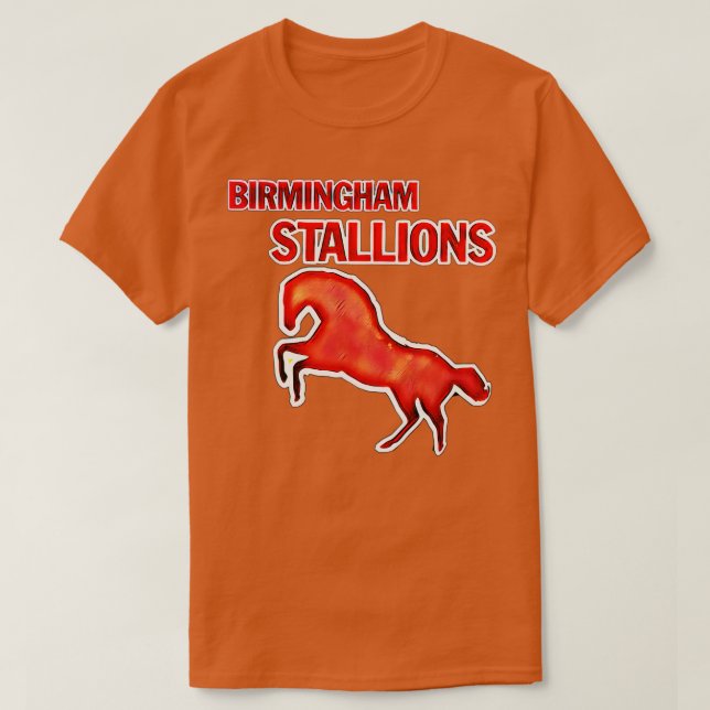 Camiseta Birmingham Stallions TShirt 1 (Frente do Design)