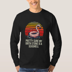 Camiseta Birth Stone É Seashell Beach Bum Tour Sea Cruise
