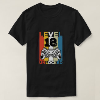 Camiseta Birthday 18th Level Unlocked 18 Gaming Vintage