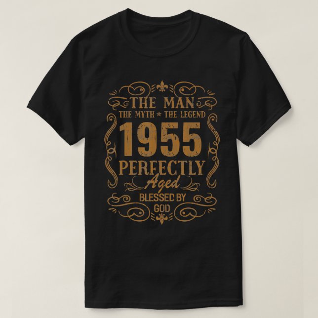 Camiseta Birthday 365 The Man Myth 1955 Birthday Gift for M (Frente do Design)