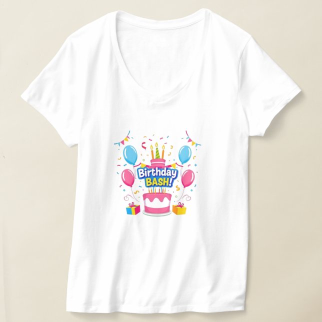 Camiseta "Birthday Bash Vibes" (Postura )