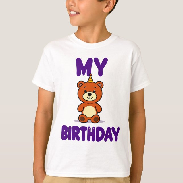 Camiseta Birthday Bear (Frente)