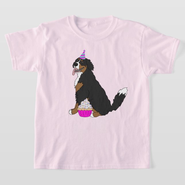Camiseta Birthday Bernese Mountain Dog (Postura )