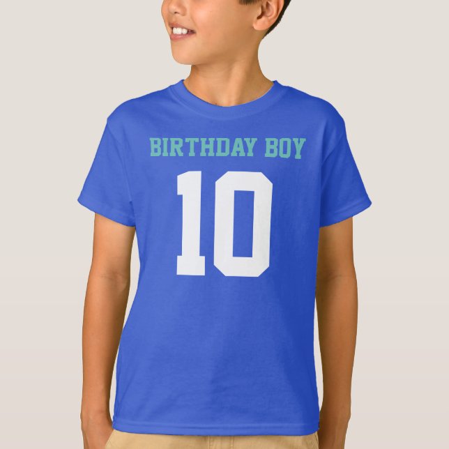 Camiseta Birthday Boy 10 (Frente)