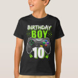 Camiseta Birthday Boy 10 Video Game Controller Gamer 10th<br><div class="desc">Birthday Boy 10 Video Game Controller Gamer 10th Birthday Shirt</div>