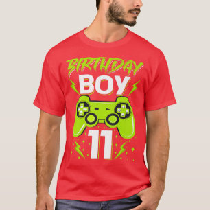 Camiseta Birthday Boy 11 Video Game Controller Gamer 11 B
