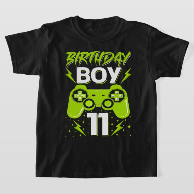 Camiseta Birthday Boy 11 Video Game Controller Gamer 11 B (Postura )