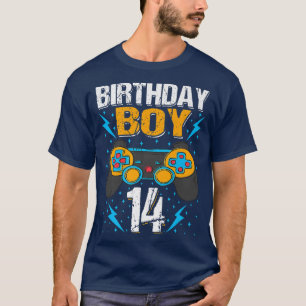 Camiseta Birthday Boy 14 Video Game Controller Gamer 14 B