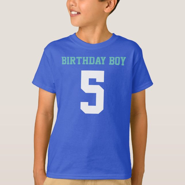 Camiseta Birthday Boy 5 (Frente)