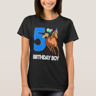 Camiseta Birthday Boy 5 Riding Rider Horse Love Party