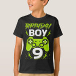 Camiseta Birthday Boy 9 Video Game Controller Gamer 9th Bir<br><div class="desc">Jogo de Aniversário,  Jogador de Aniversário,  Jogo de Vídeo de Aniversário,  Jogo de Aniversário,  Jogo de Aniversário,  Jogo de Aniversário,  Jogo de Correspondência Familiar,  Aniversário 9 Controlador de Vídeo Gamer 9th Birthday Gift T-Shirt</div>