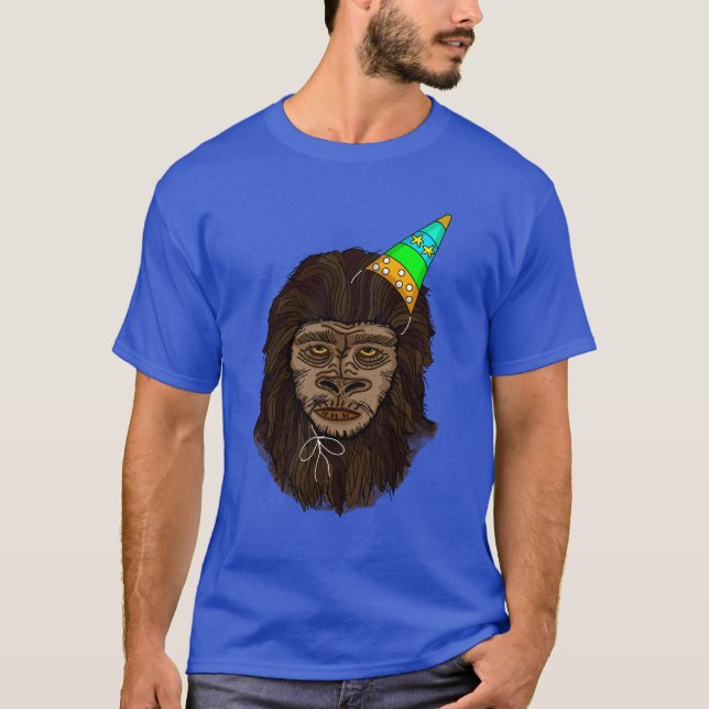 Camiseta Birthday Boy Bigfoot Sasquatch Humor (Frente)