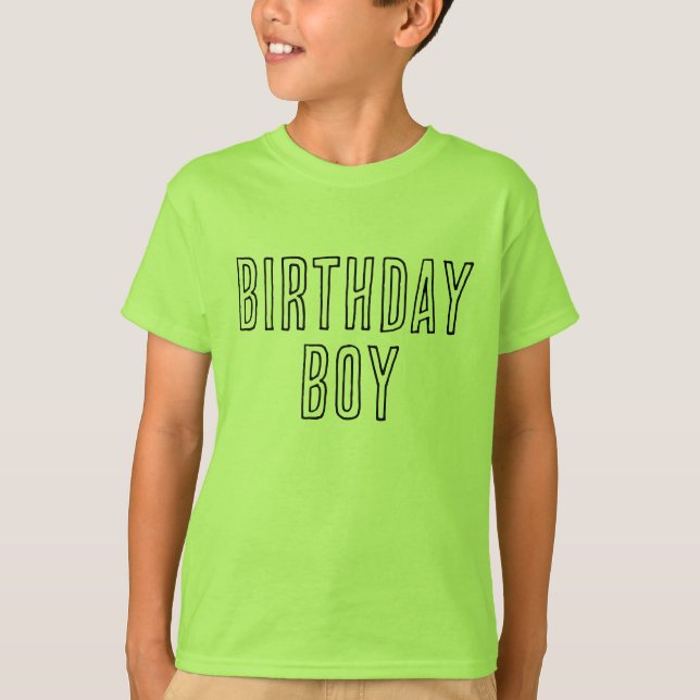 Camiseta Birthday Boy Bright Boys (Frente)