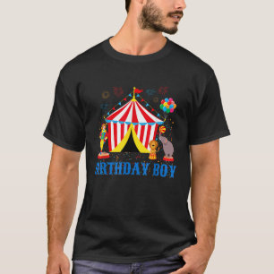 Camiseta Birthday Boy Circus Ringmaster Party Aniversário
