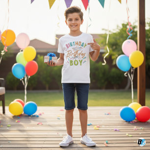 Camiseta Birthday Boy - Mínimo Branco