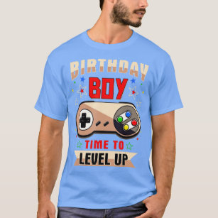 Camiseta Birthday Boy Time to Level Up (Hora do Aniversário