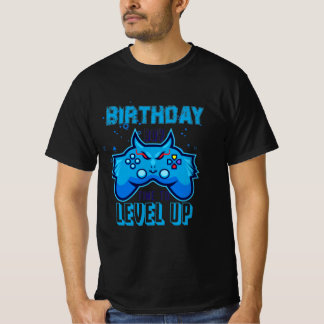 Camiseta Birthday Boy Time to Level Up Video Game inesperad