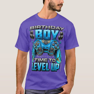 Camiseta Birthday Boy Time to Level Up Video Gamer Birthda