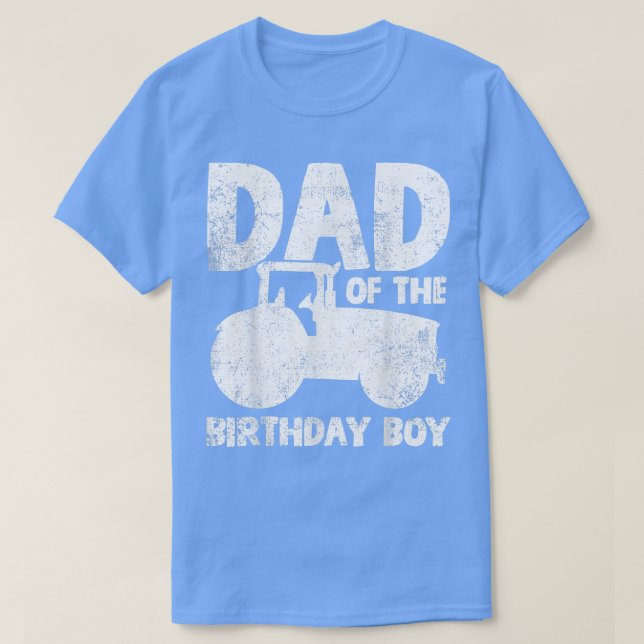 Camiseta Birthday Boy Trator Farmer (Frente do Design)