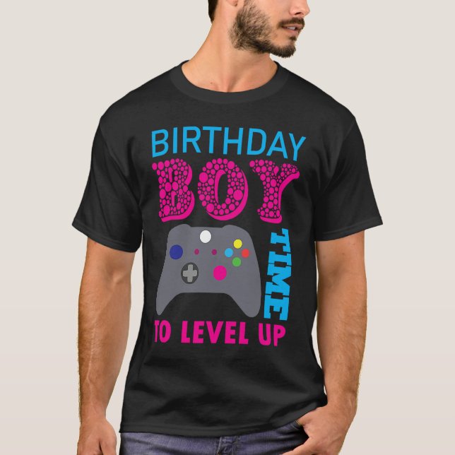 Camiseta Birthday Boy Video Game Birthday Party (Frente)