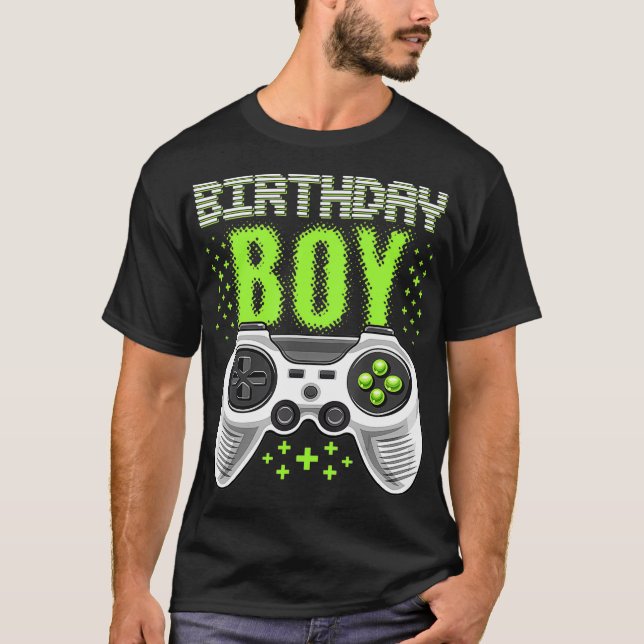 Camiseta Birthday Boy Video Game Controller Birthday Gamer (Frente)