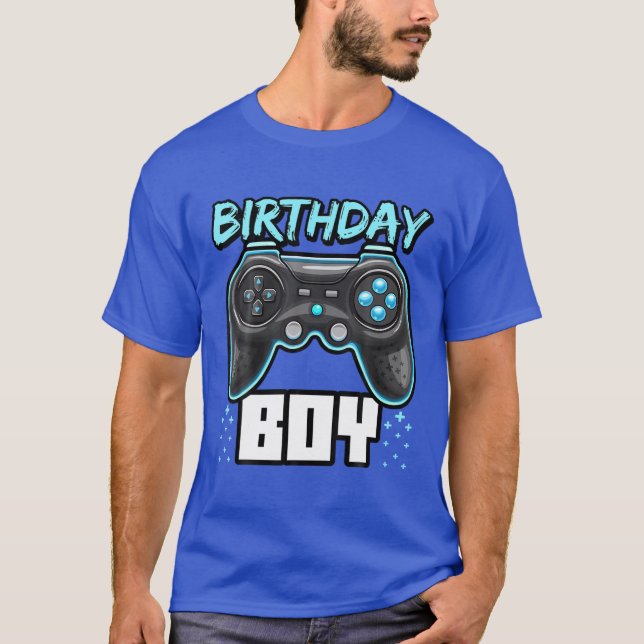 Camiseta Birthday Boy Video Game Controller Birthday Gamer  (Frente)