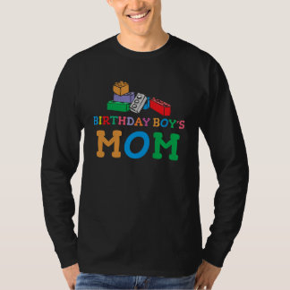 Camiseta Birthday Boy's Mom Building Blocks