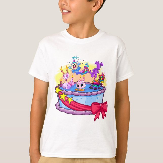 Camiseta Birthday Cake Group Shot (Frente)