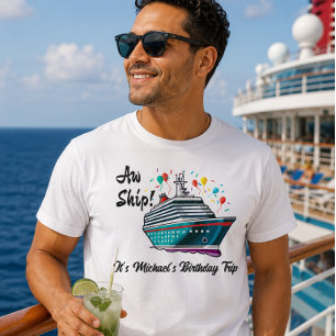 Camiseta Birthday Cruise Aw Ship Funny Group
