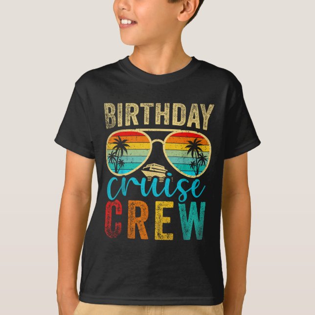 Camiseta Birthday Cruise Crew Cruise Birthday Cruising Trip (Frente)