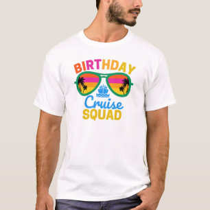 Camiseta Birthday Cruise Squad