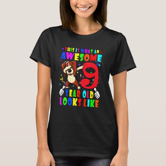 Camiseta Birthday Dab Beagle (Frente)