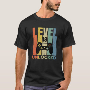 Camiseta Birthday Gamer Dude 11 Anos de Nível Libertado Bir