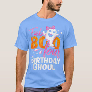 Camiseta Birthday Ghoul Halloween Meninas Mulheres Fab BOO