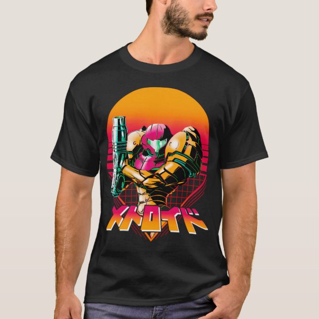 Camiseta Birthday Gift Metroid Dread Samus Trabalho de arte (Frente)
