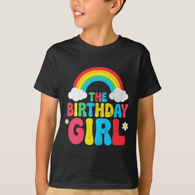 Camiseta Birthday Girl 2nd 3rd 4th 5th 6th 7th 8th 9th Girl (Frente)
