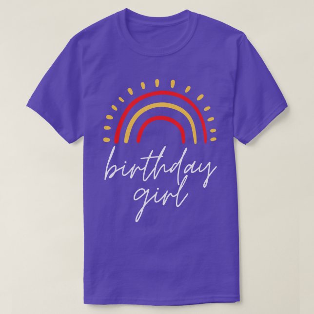 Camiseta Birthday Girl 7 (Frente do Design)